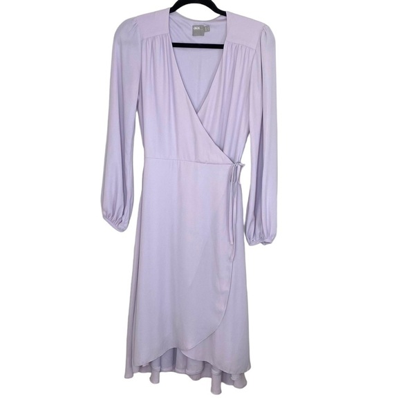 Asos Long Sleeve Wrap Style Midi Dress - Picture 1 of 12